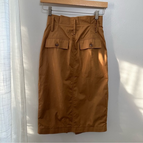 Helsa Paperbag Skirt in Caramel - Picture 6 of 8